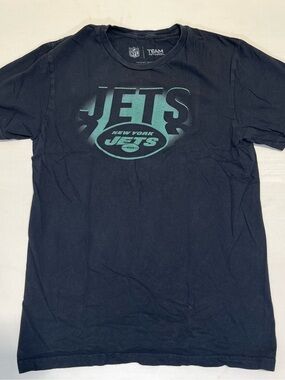 NFL New York Jets Black Tee with Green Logo